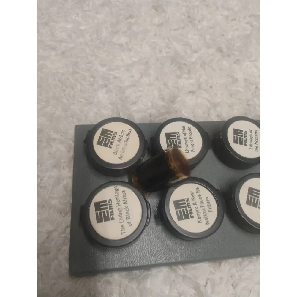 Vintage EM Films Black History Filmstrip Set “World Black Africa” 12 Color Film